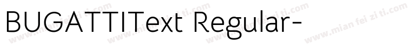 BUGATTIText Regular字体转换